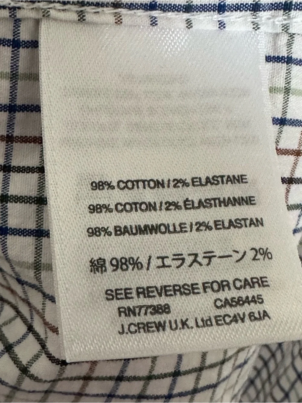 J. Crew Mercantile Flex Shirt Men’s Large Plaid Button Up Long Sleeve Pocket Top